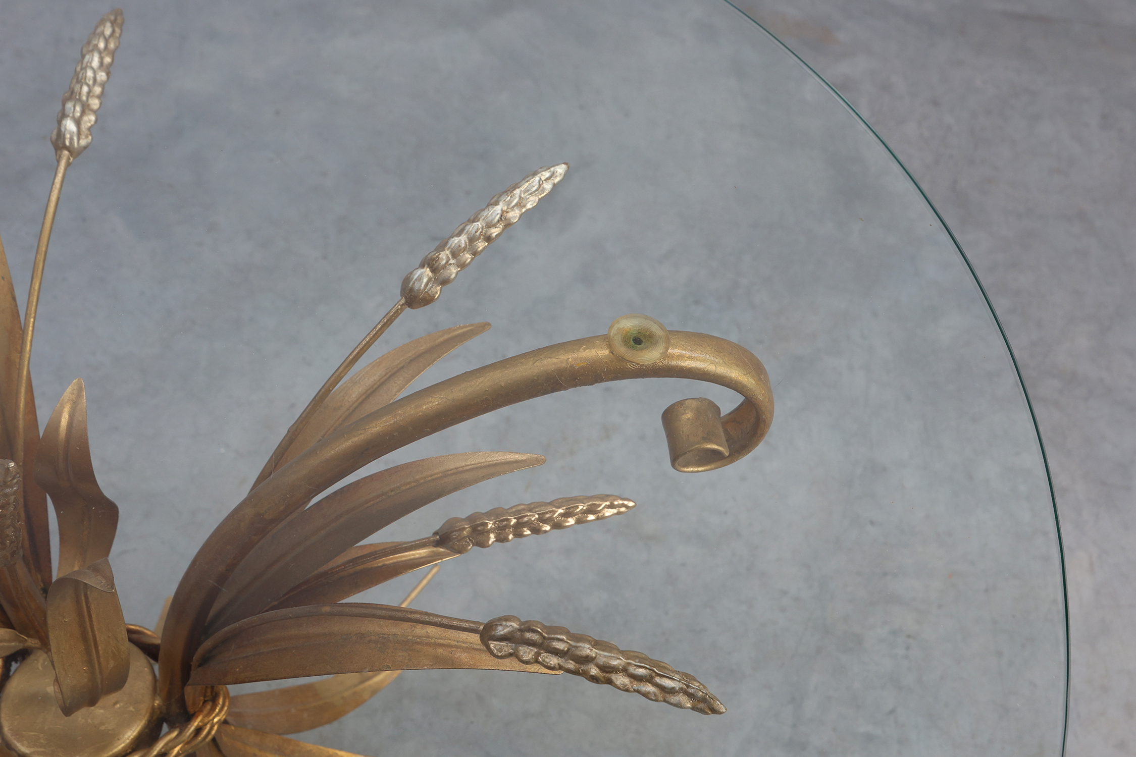 Coco Chanel‑Style &ldquo;Sheaf of Wheat&rdquo; Coffee Table, France 1960thumbnail